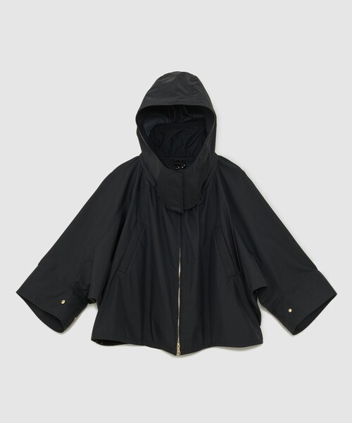 ROPE'(ロペ)の「【Mizuno for ROPE'】ライナー付き ギャザーマウンテンパーカー(マウンテンパーカー・レディース・ブラック/ベージュ・36/38)」の2枚目の写真