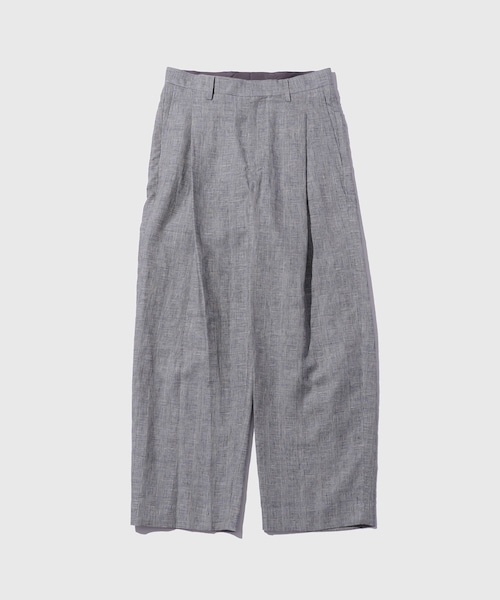 ADAM ET ROPE'(アダムエロペ)の「【URU/ウル】1 TUCK PANTS(その他パンツ・メンズ・ライトグレー/ネイビー・1/2)」の2枚目の写真