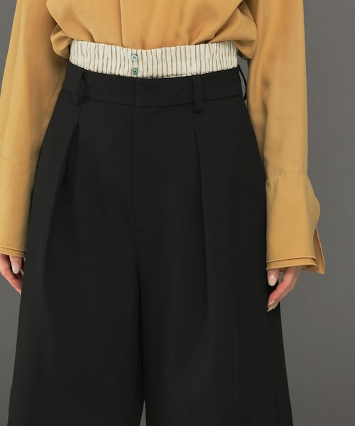 URBAN RESEARCH ROSSO（アーバンリサーチロッソ）の「レイヤードハーフパンツ（その他パンツ・レディース・BLACK/MOCHA・36/38）」の16枚目の写真