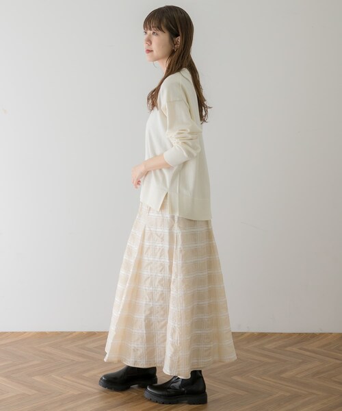 URBAN RESEARCH Sonny Label（アーバンリサーチサニーレーベル）の「リバーシブルチェックスカート（スカート・レディース・ブラック/ベージュ・FREE）」の18枚目の写真