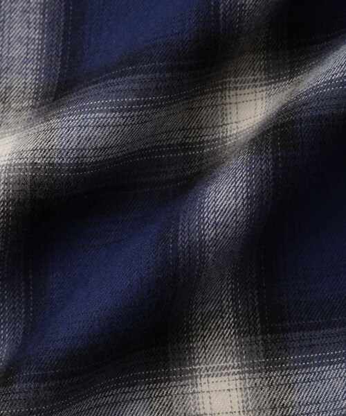 Saturdays NYC（サタデーズ ニューヨークシティ ）の「Marco Ombre Check  LS Shirt（シャツ/ブラウス・レディース・オリーブ/ブルー・L/M/S/XL）」の16枚目の写真