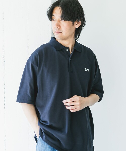 URBAN RESEARCH DOORS（アーバンリサーチドアーズ）の「『XLサイズ/WEB限定』『別注』PENNEYS×DOORS　THE FOX 鹿の子 ポロシャツ（ポロシャツ・メンズ・ASH GRAY/PURPLE/STEEL BLUE/NAVY・M/L/XL）」の21枚目の写真