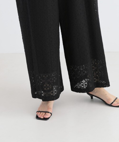 URBAN RESEARCH（アーバンリサーチ）の「Square Lace オールインワン（サロペット/オーバーオール・レディース・ブラック/オフ・S）」の22枚目の写真