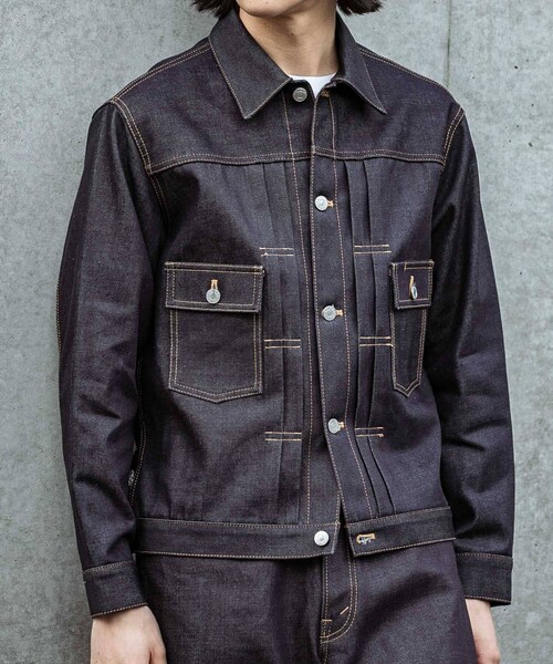 URBAN RESEARCH(アーバンリサーチ)の「SHIOTA スーピマDENIM JACKET #BEN(デニムジャケット・メンズ・INDIGO・S/M/L/XL)」の3枚目の写真