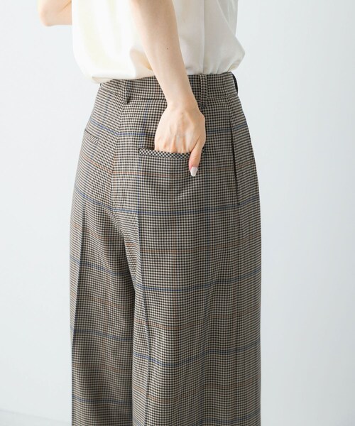 URBAN RESEARCH ROSSO（アーバンリサーチロッソ）の「チェックワイドスラックス（その他パンツ・レディース・BROWN CHK・36/38）」の19枚目の写真