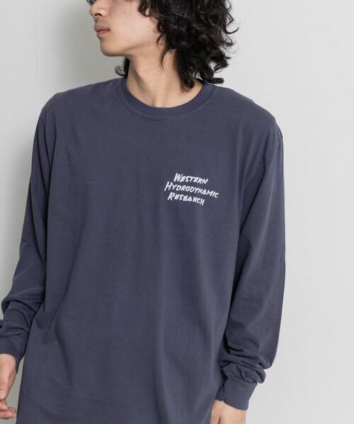 THE GOODLAND MARKET（ザグッドランドマーケット）の「Western Hydrodynamic Research　ANDRE T-SHIRTS（Tシャツ/カットソー・メンズ・NATURAL/NAVY・L/XL）」の12枚目の写真