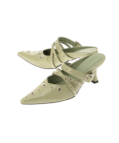 jouetie（ジュエティ）の「ハトメポインテッドパンプス（その他シューズ・レディース・ブラック/グリーン・M/L）」の3枚目の写真