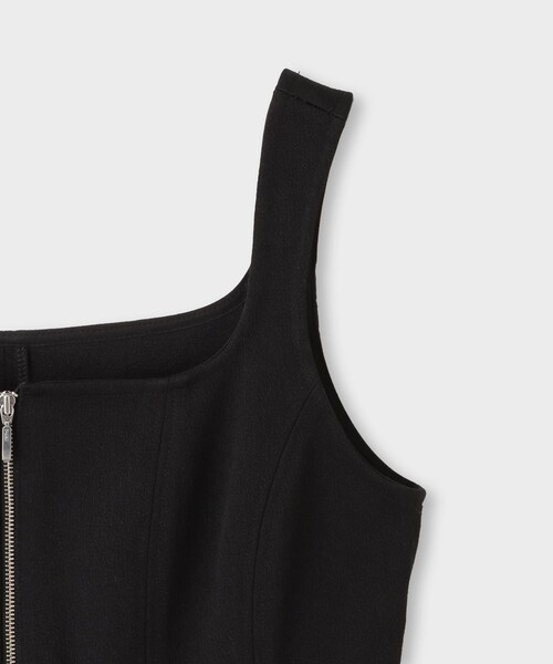 ROPE'（ロペ）の「【一部店舗限定】【REALM（レルム）】FRONT ZIP BLOUSE｜ペプラムビスチェ　26SS（シャツ/ブラウス・レディース・ブラック/ホワイト系・38）」の18枚目の写真