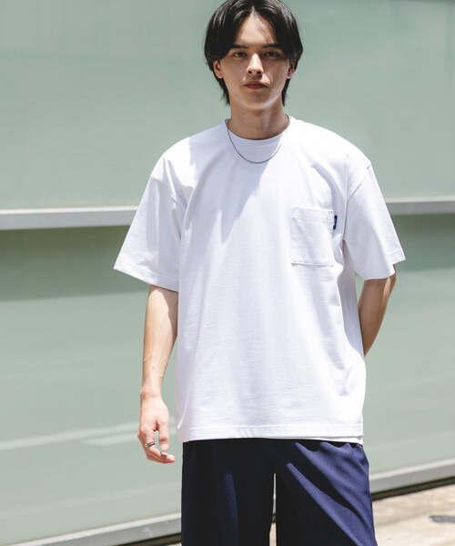 SENSE OF PLACE by URBAN RESEARCH(センスオブプレイスバイアーバンリサーチ)の「『UR TECH ひやサラクール』リラックスポケットTシャツ(Tシャツ/カットソー・メンズ・WHITE/BLACK/BROWN/L.YELLOW・M/L)」の9枚目の写真