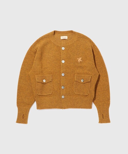 【MIDTHINGS/ミッドシングス】BIRD PATCH CARDIGAN