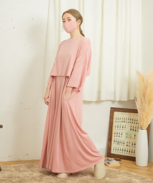 ITEMS URBANRESEARCH（アイテムズ アーバンリサーチ）の「ワンマイルトップス+ワンピ4点SET（その他アンダーウェア/インナー・レディース・PINK BEIGE/LIGHTKHAKI/DARK GRAY・one）」の3枚目の写真