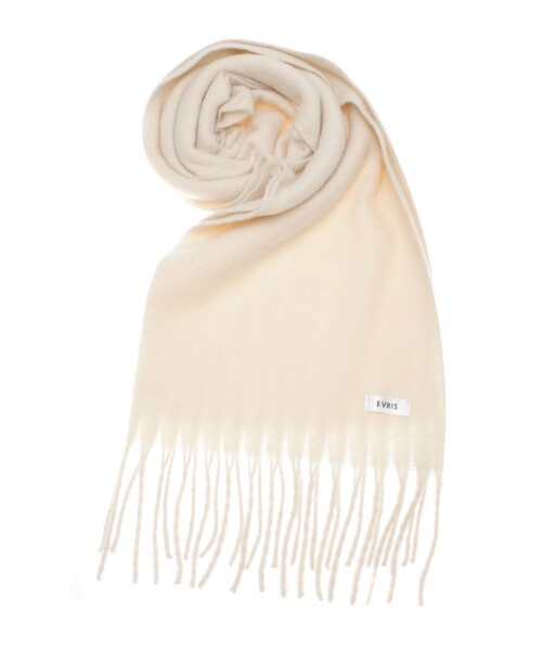 EVRIS（エヴリス）の「ソフトシャギーマフラー（マフラー・レディース・ホワイト/グレー/ブラック/レッド/ブラウン・F）」の5枚目の写真