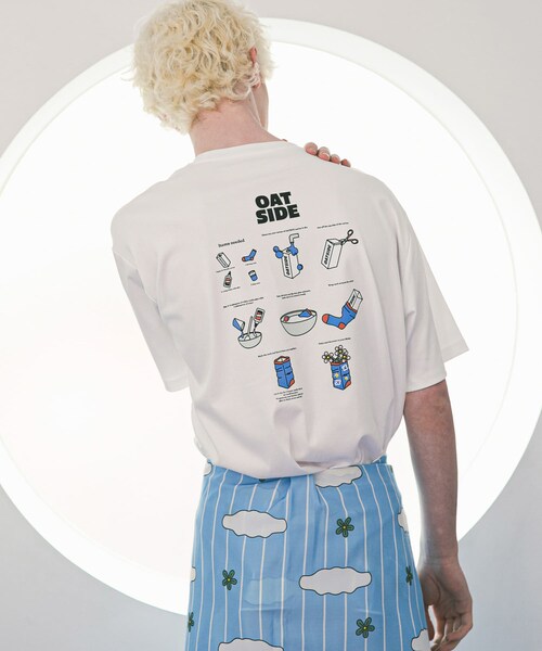 SENSE OF PLACE by URBAN RESEARCH(センスオブプレイスバイアーバンリサーチ)の「『別注』OATSIDE×SENSE OF PLACE グラフィックショートスリーブ Tシャツ A(Tシャツ/カットソー・メンズ・WHITE/BLACK/L.BLUE・M/L)」の5枚目の写真