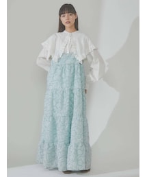 merry jenny | tulipジャガードティアードキャミワンピース(ワンピース)