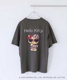 VIS | 【HELLO KITTY×VIS】日焼けデザイン ハローキティビッグTシャツ(Tシャツ/カットソー)