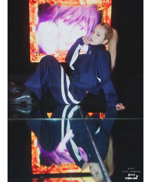 CALNAMUR（カルナムール）の「【エヴァンゲリオンコラボ】PLUGSUIT SWEAT（セットアップ・レディース・ホワイト/レッド/ピンク/ブルー/ネイビー/パープル・F/XL）」の21枚目の写真