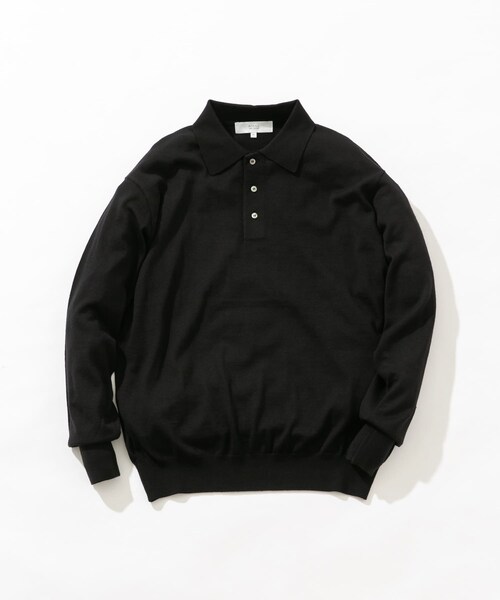 URBAN RESEARCH ROSSO（アーバンリサーチロッソ）の「イタリア糸メリノウールニットポロシャツ（ニット/セーター・メンズ・GREIGE/GRAY/DARK BROWN/NAVY/BLACK・M/L）」の10枚目の写真