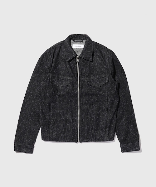 ADAM ET ROPE'(アダムエロペ)の「【Etudes Studio/エチュードストゥディオ】SLIM DENIM JACKET DOTTED(デニムジャケット・メンズ・ブラック・L/M/S)」の2枚目の写真