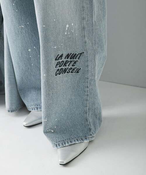 URBAN RESEARCH（アーバンリサーチ）の「『別注』PICCADILLY×URBAN RESEARCH　刺繍デニムパンツ（デニムパンツ・レディース・LT GRAY/LT INDIGO・36/38/40）」の14枚目の写真