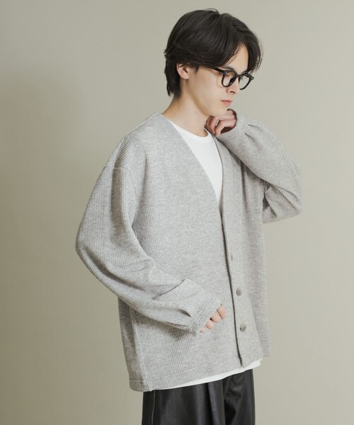 SENSE OF PLACE by URBAN RESEARCH（センスオブプレイスバイアーバンリサーチ）の「ウールタッチジャージカーディガン（カーディガン/ボレロ・メンズ・BLACK/GRAY/MINT・M/L）」の18枚目の写真