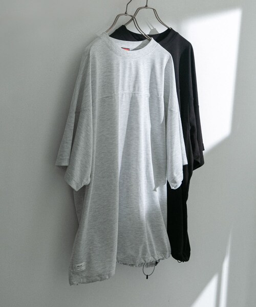 EKAL(エカル)の「『別注』NANGA×EKAL CAVET-SHIRTS(Tシャツ/カットソー・メンズ・グレー杢/ブラック・M/L)」の22枚目の写真