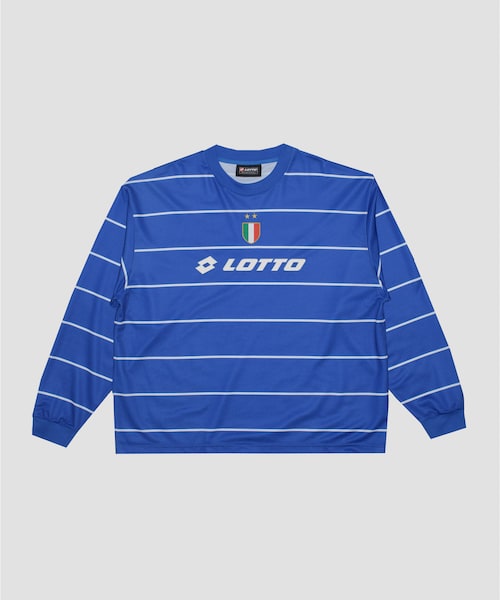 URBAN RESEARCH（アーバンリサーチ）の「LOTTO　BORDER LONG-SLEEVE GAME SHIRTS（Tシャツ/カットソー・メンズ・BLUE/NAVY・M/L/XL/XXL）」の2枚目の写真