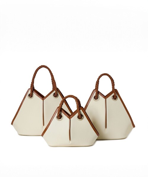 ROPE'（ロペ）の「【teau】navire（ナビーレ） SHOULDER BAG Small / 2way（ハンドバッグ・レディース・オフホワイト/ネイビー・F）」の20枚目の写真