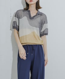 SENSE OF PLACE by URBAN RESEARCH | ニュアンスジャガードシアーセーター(Tシャツ/カットソー)