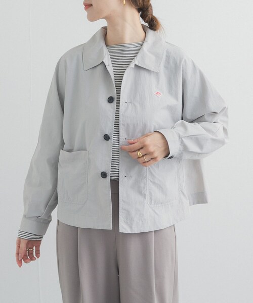 URBAN RESEARCH DOORS（アーバンリサーチドアーズ）の「DANTON　DOLMAN SLEEVE JACKET（テーラードジャケット・レディース・BEIGE/BLUE/GREIGE・36）」の10枚目の写真