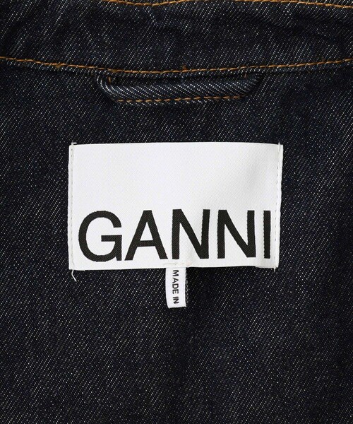 ADAM ET ROPE'（アダムエロペ）の「【GANNI（ガニー）】Rinse Denim Cropped Jacket（デニムジャケット・レディース・ネイビー・36）」の12枚目の写真