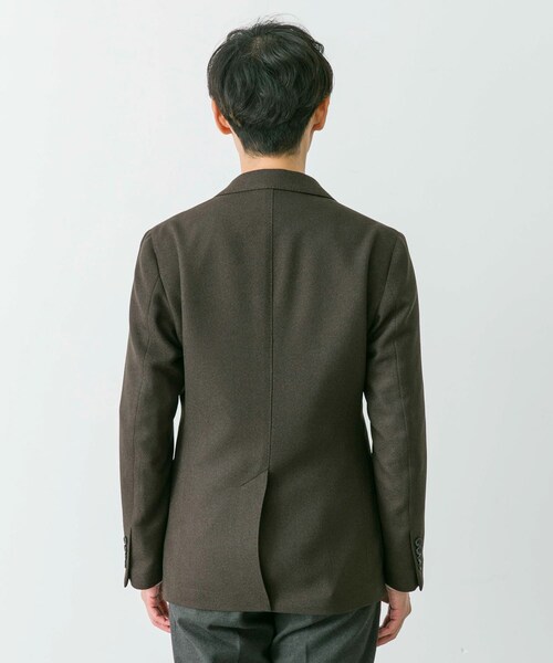 URBAN RESEARCH DOORS（アーバンリサーチドアーズ）の「『イージーケア』LIFE STYLE TAILOR　バーズアイストレッチジャケット（その他アウター・メンズ・BROWN/NAVY・44/46/48/50）」の5枚目の写真