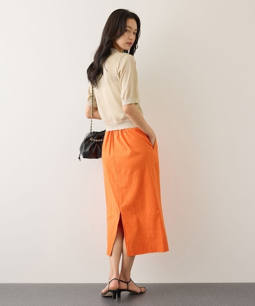 ROPE'（ロペ）の「[美人スカート]リネンストレッチポケット付きタイトスカート/イージーケア・26SS（スカート・レディース・チャコール/ベージュ/ピンク/オレンジ・36/38/40）」の22枚目の写真