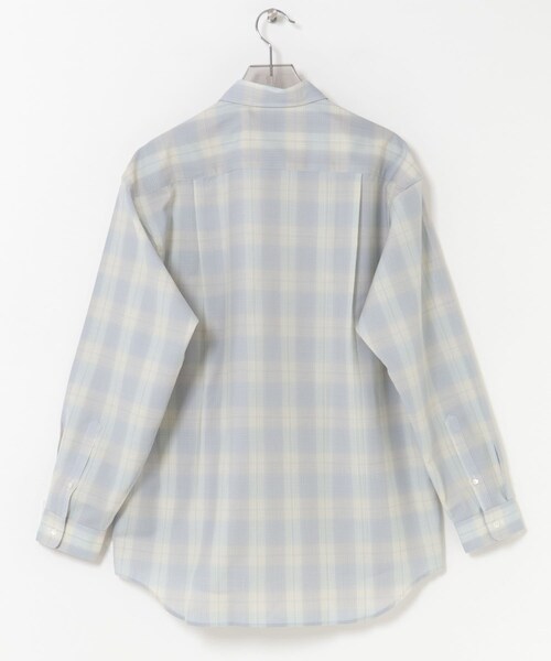 URBAN RESEARCH（アーバンリサーチ）の「FUJI　WOOL CHECK STANDARD SHIRTS（シャツ/ブラウス・メンズ・BLUE/GREEN/ORANGE・5/6）」の8枚目の写真