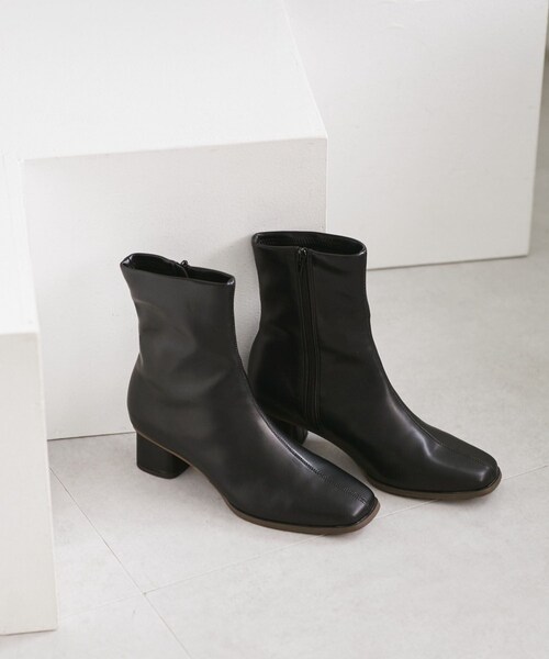 ROPE' PICNIC(ロペピクニック)の「ラインリフトベーシックブーツ(ブーツ・レディース・ブラック/ダークブラウン系・23.0/23.5/24.0/24.5)」の6枚目の写真