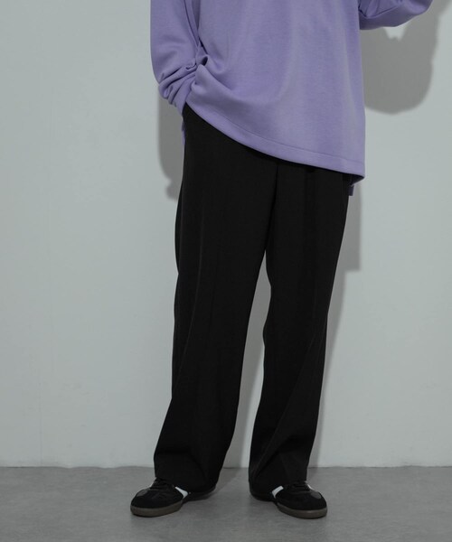 SENSE OF PLACE by URBAN RESEARCH（センスオブプレイスバイアーバンリサーチ）の「ダブルタックワイドスラックス（その他パンツ・メンズ・BLACK/GRAY/BROWN/KHAKI・M/L）」の15枚目の写真