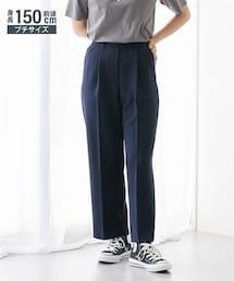 nissen | 小さいサイズ　きれい見えワイドパンツ（股下64ｃｍ）　低身長さん・小柄女性(パンツ)