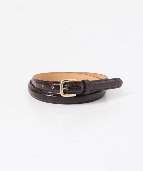 URBAN RESEARCH(アーバンリサーチ)の「Scye PRESS CROCO DRESS BELT(ベルト・メンズ・ダークブラウン/クロ・M)」の3枚目の写真