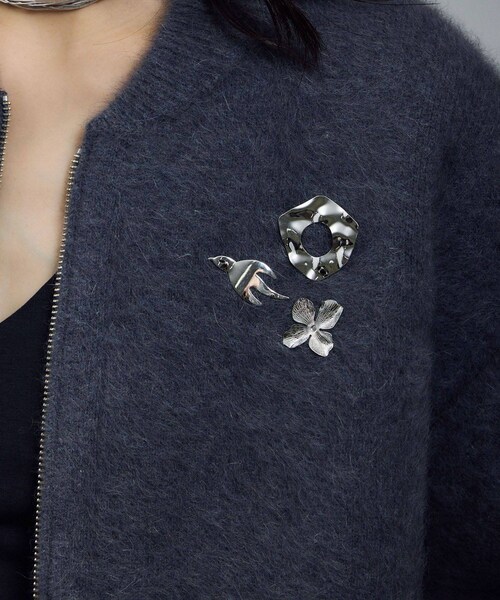 ADAM ET ROPE'（アダムエロペ）の「【LY（エルワイ）】Pins sets / ブローチセット（ブローチ/コサージュ・レディース・シルバー・F）」の3枚目の写真