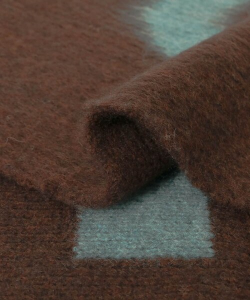 THE GOODLAND MARKET（ザグッドランドマーケット）の「cwtch　RWS Wool fringe Scarf（マフラー・レディース・BROWN/BLUE/GRAY・FREE）」の22枚目の写真