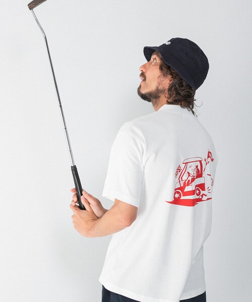 URBAN RESEARCH Sonny Label（アーバンリサーチサニーレーベル）の「OOPS×RYUAMBE　コラボモックネックTシャツ（Tシャツ/カットソー・メンズ・OFF/GREEN/DARK NAVY・M/L/XL）」の12枚目の写真