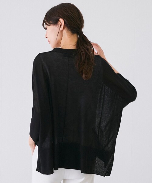 Jayro(ジャイロ)の「UVサラサラボックスシルエット前後差カーディガン(カーディガン/ボレロ・レディース・ブラック/ブラック系/ホワイト/ベージュ/ブルー/ピンク/キャメル/オレンジ・F)」の17枚目の写真