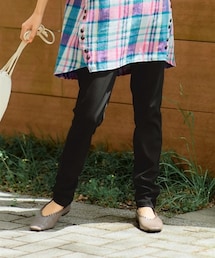 nissen | 大きいサイズゆったりはいてスッキリ見える２WAYストレッチパンツ（ゆったりヒップ）（チュニック用）(パンツ)