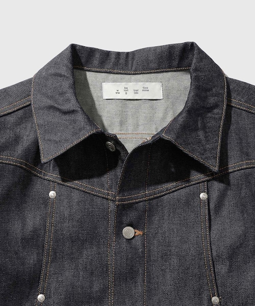 ADAM ET ROPE'(アダムエロペ)の「【BAL/バル】CURB POCKET DENIM JACKET(デニムジャケット・メンズ・ブラック/ネイビー・1/2)」の7枚目の写真