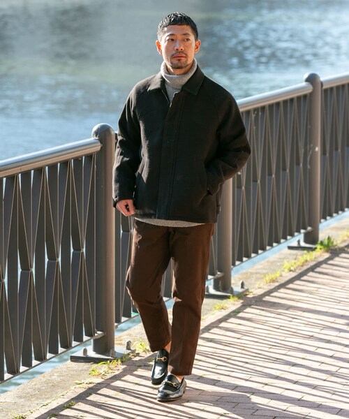 URBAN RESEARCH ROSSO(アーバンリサーチロッソ)の「『XLサイズあり』light meltonブルゾン(ブルゾン・メンズ・BLACK/NAVY/CHARCOAL/BROWN・M/L/XL)」の8枚目の写真