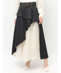 RESEXXY | チュールボリュームスカート(デニムスカート)