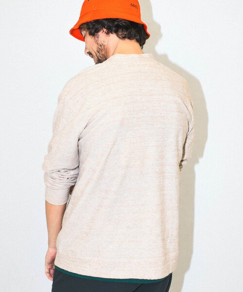 URBAN RESEARCH Sonny Label（アーバンリサーチサニーレーベル）の「OOPS　ランダムパイルカーディガン（カーディガン/ボレロ・メンズ・ベージュ/オートミール/ネイビー・M/L）」の5枚目の写真