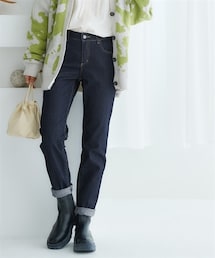 nissen | ゆるフィットスキニーデニムパンツ（股下70ｃｍ）(デニムパンツ)