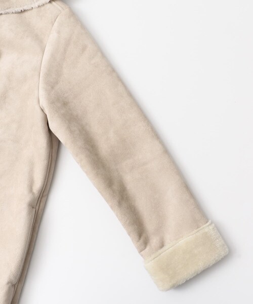 SENSE OF PLACE by URBAN RESEARCH（センスオブプレイスバイアーバンリサーチ）の「フーデッドムートンコート（ムートンコート・レディース・NAVY/GREIGE・FREE）」の9枚目の写真