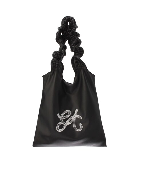 EATME（イートミー）の「フリルハンドルトートバッグ（トートバッグ・レディース・ブラック/シルバー・F）」の2枚目の写真