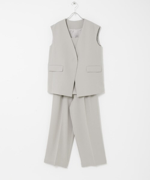 URBAN RESEARCH ROSSO（アーバンリサーチロッソ）の「ジレ+キャミソールセットアップ（ワンピース・レディース・L/GRAY・Free）」の12枚目の写真